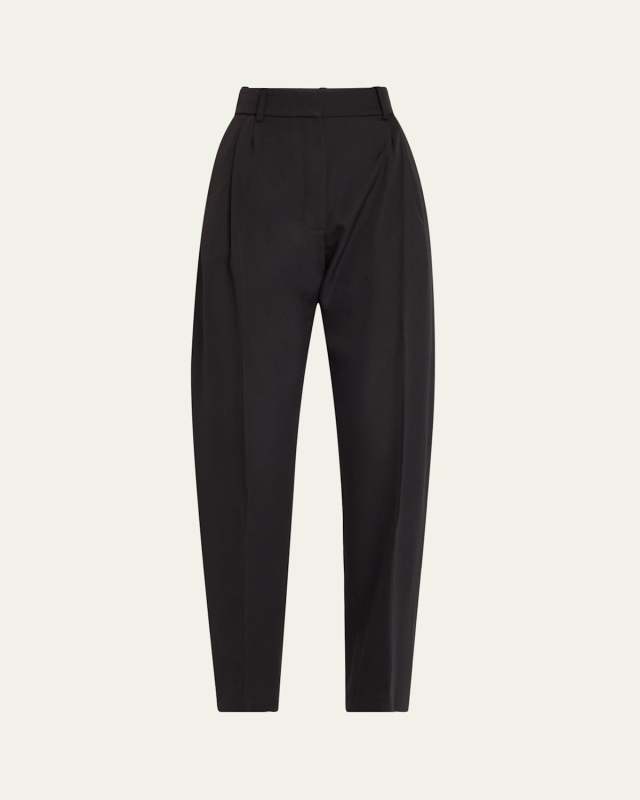 Tapered Pants with Vertical Slits